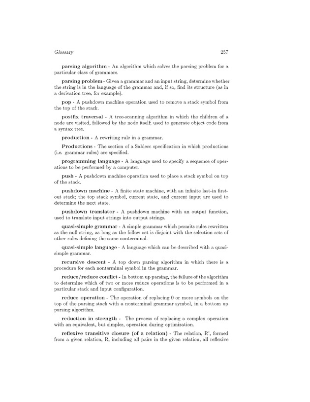 Compiler Design: Theory, Tools, and Examples - Page 257